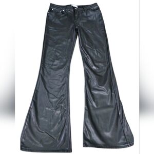 ASOS Black Faux Leather Rock N Roll Pants